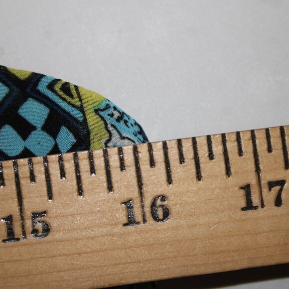 Intu Sz M Navy Yellow Multi Color Floral Asymmetrical Lined 100% Polyester Top - Picture 11 of 12